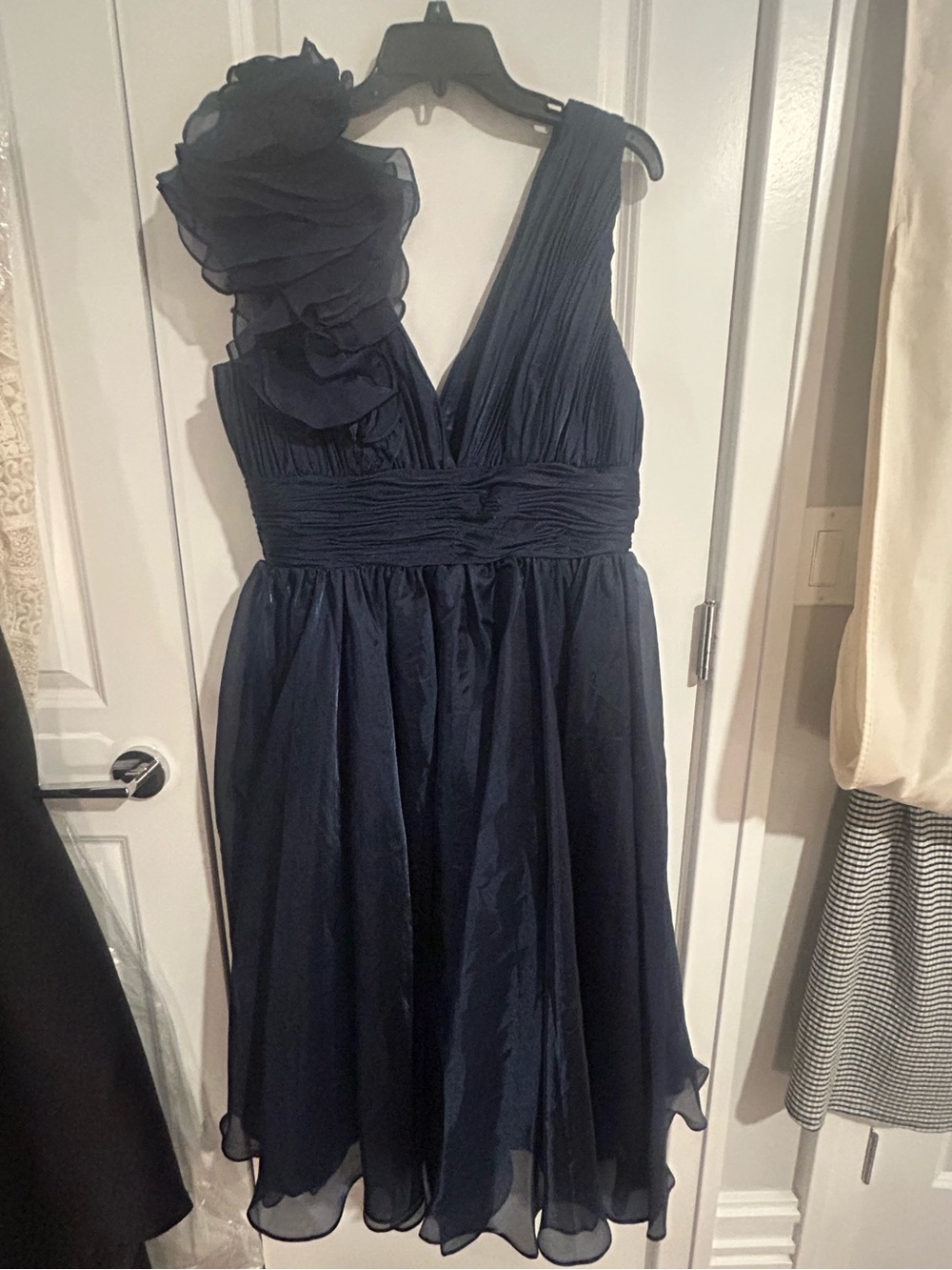 Mac Duggal Midnight Navy Evening Dress with Tag